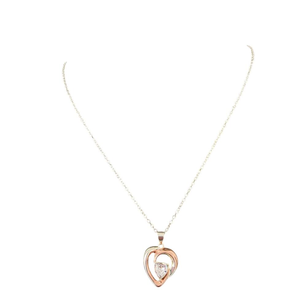 crystal heart pendant necklace